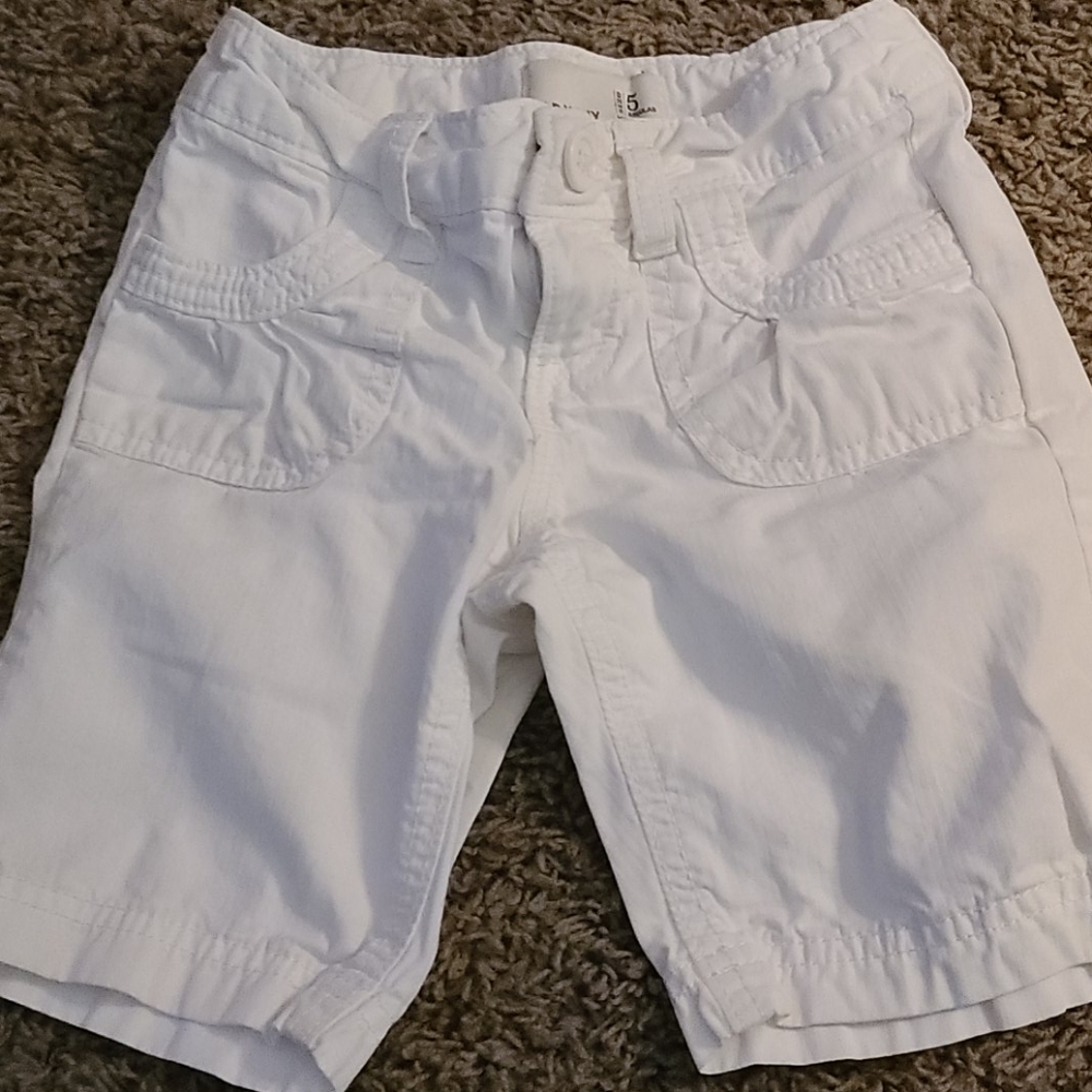 Girls white shorts